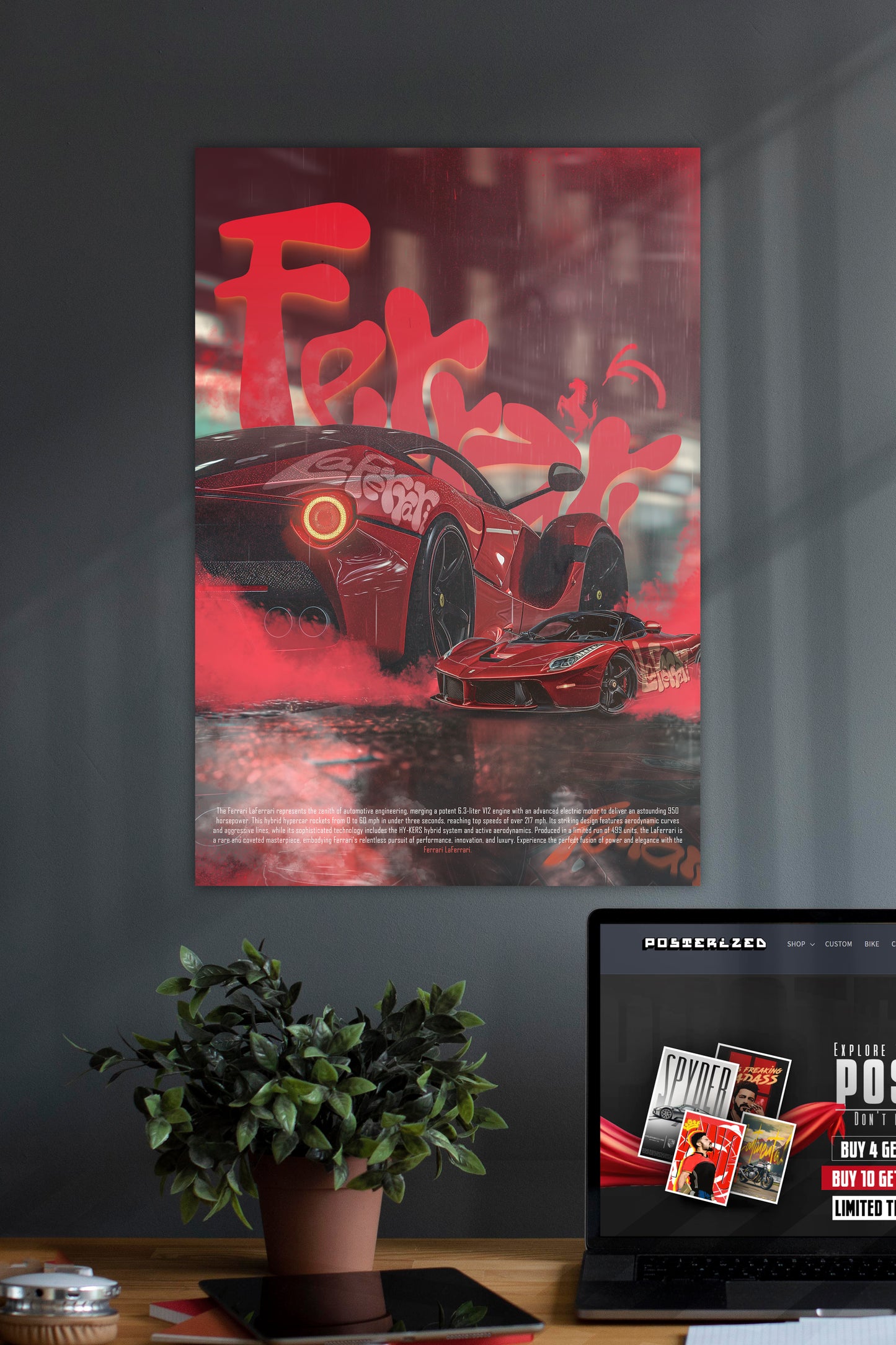 The Ferrari LaFerrari | Concept Car #08 | CAR POSTERS