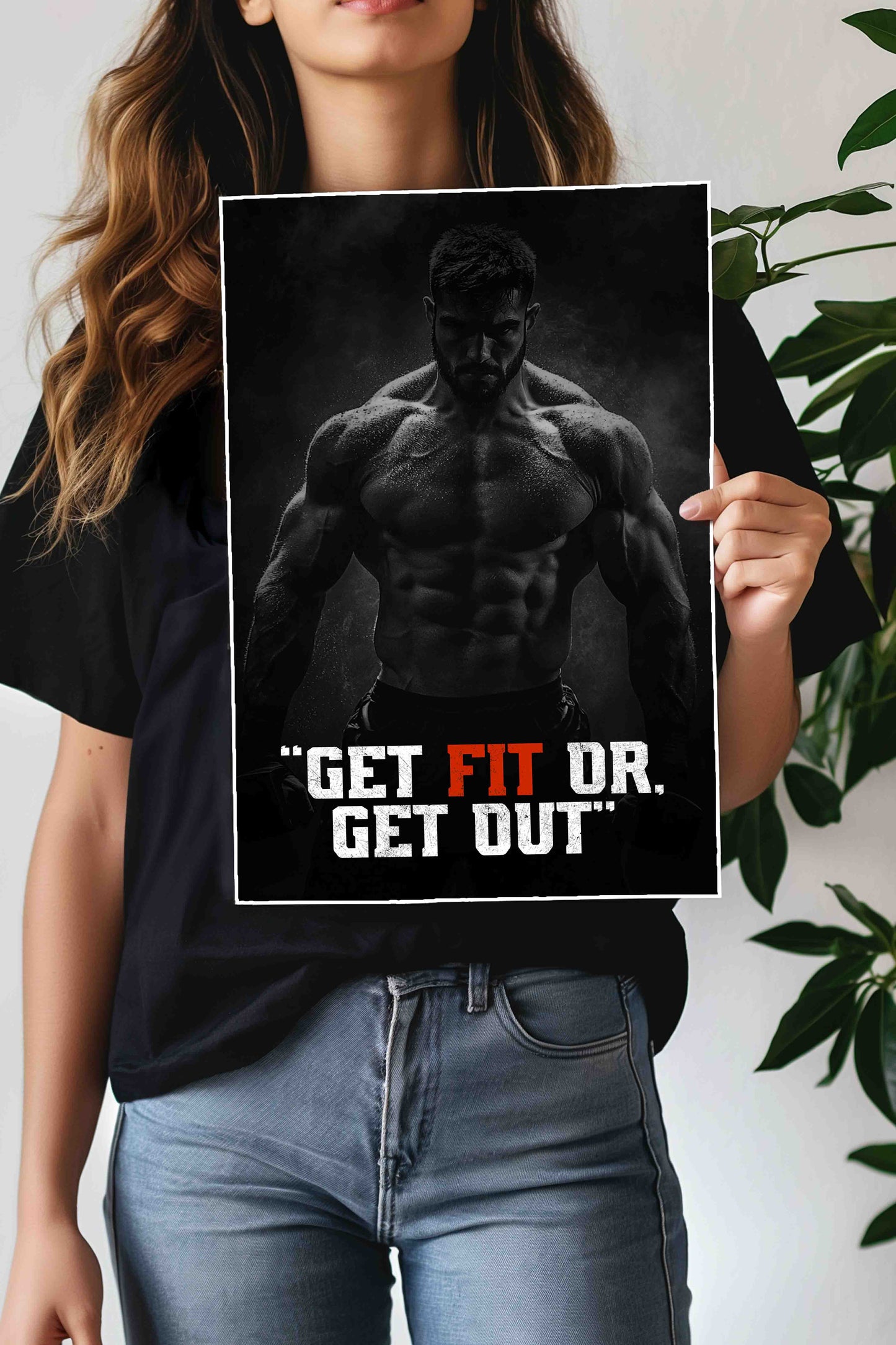 Get Fit OR Get Out | GYM | Motivational Poster