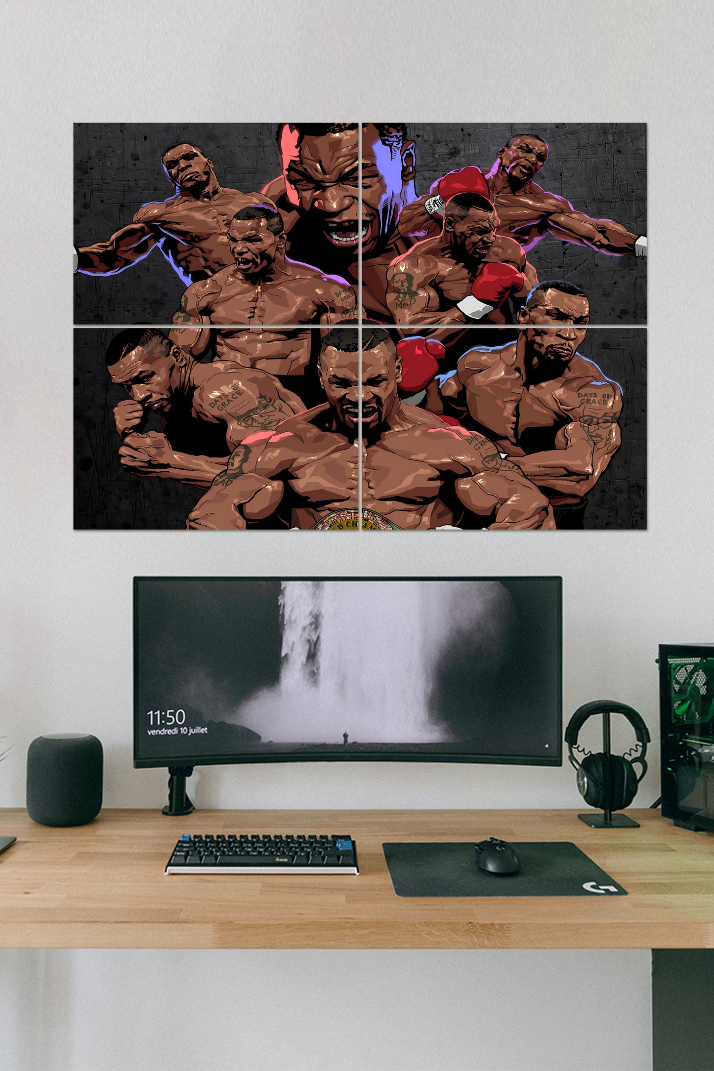 IRON MIKE TYSON | 4 PCS SET | COLLAGE POSTER KIT