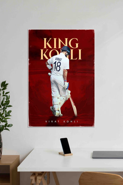 KING KOHLI 18 | Virat Kohli | Cricket Poster