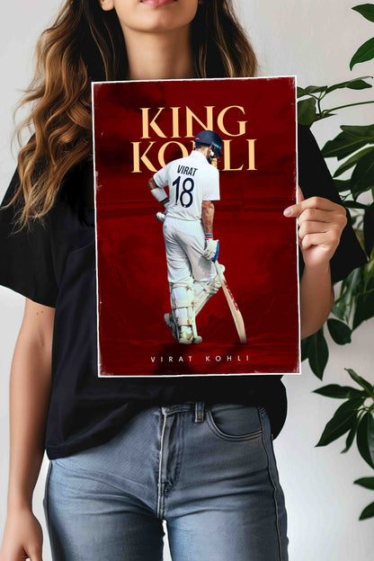 KING KOHLI 18 | Virat Kohli | Cricket Poster