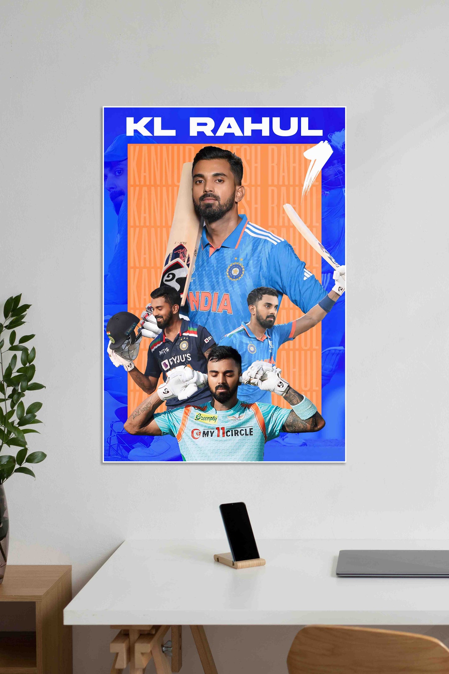 KL Rahul 1 | KL Rahul | Cricket Poster