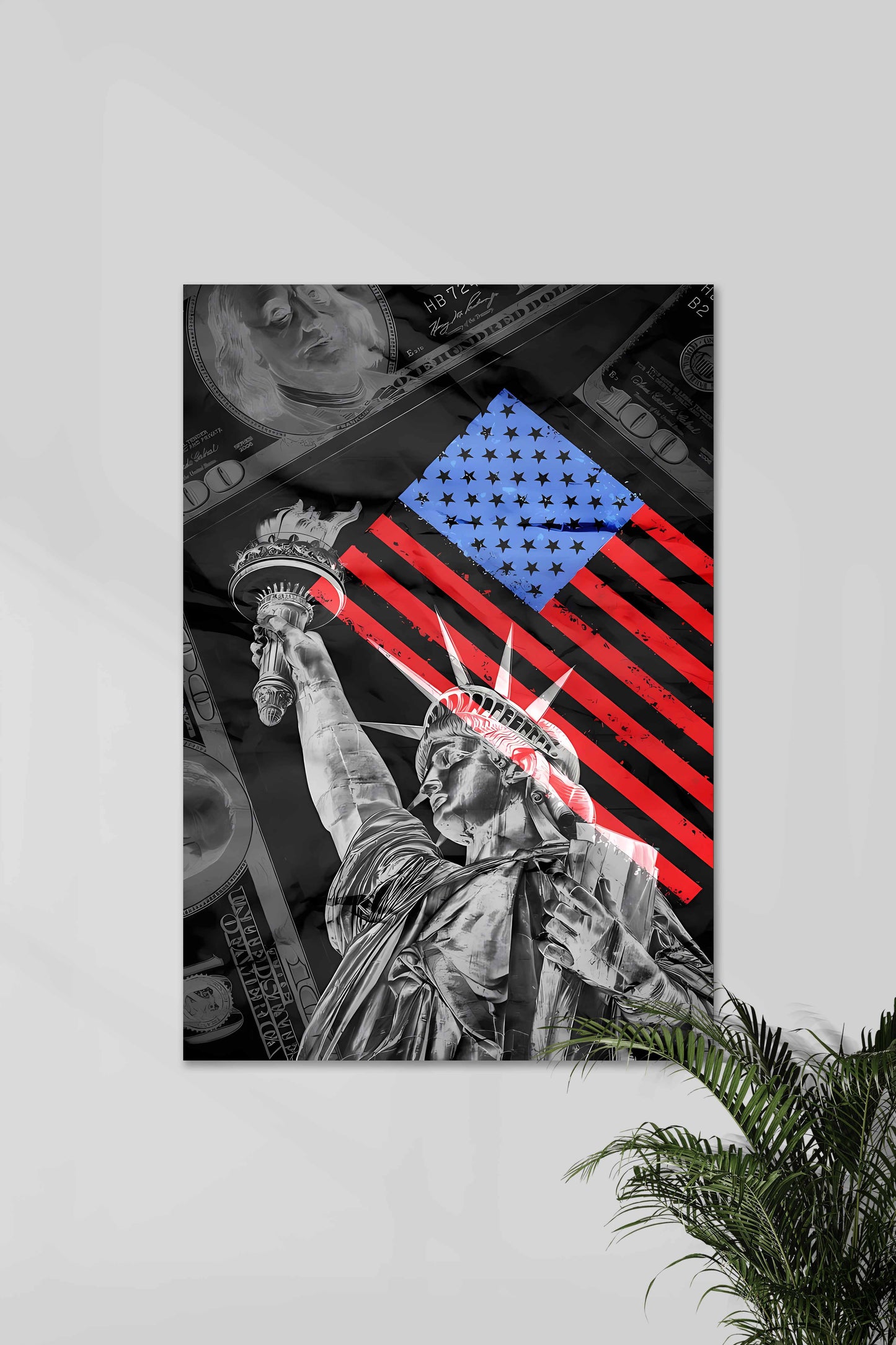 Statue of Liberty | Freedom Peace Opportunity | Money Aesthetic Poster