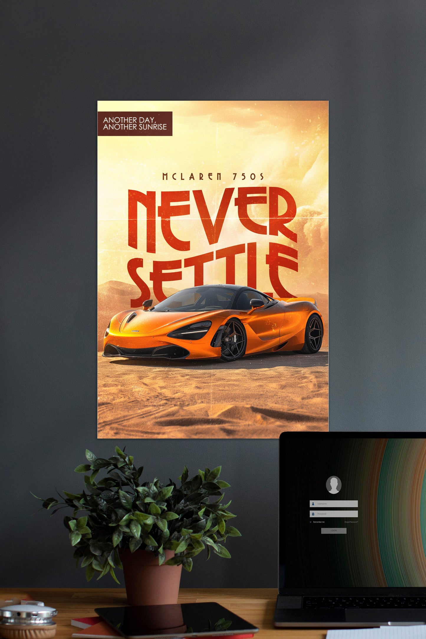 NEVER SETTLE x MCLARAN 750S  | CONCEPT CARS #08 | CAR POSTERS