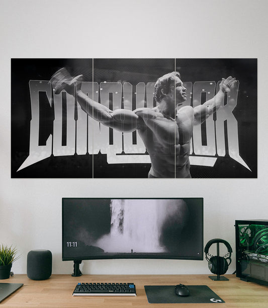 CONQUER | ARNOLD SCHWARZENEGGER | MOTIVATION SET PACK OF 3