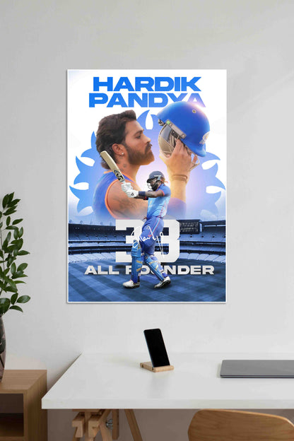 All Rounder x Hardik | Hardik Pandya | Cricket Poster