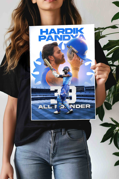 All Rounder x Hardik | Hardik Pandya | Cricket Poster