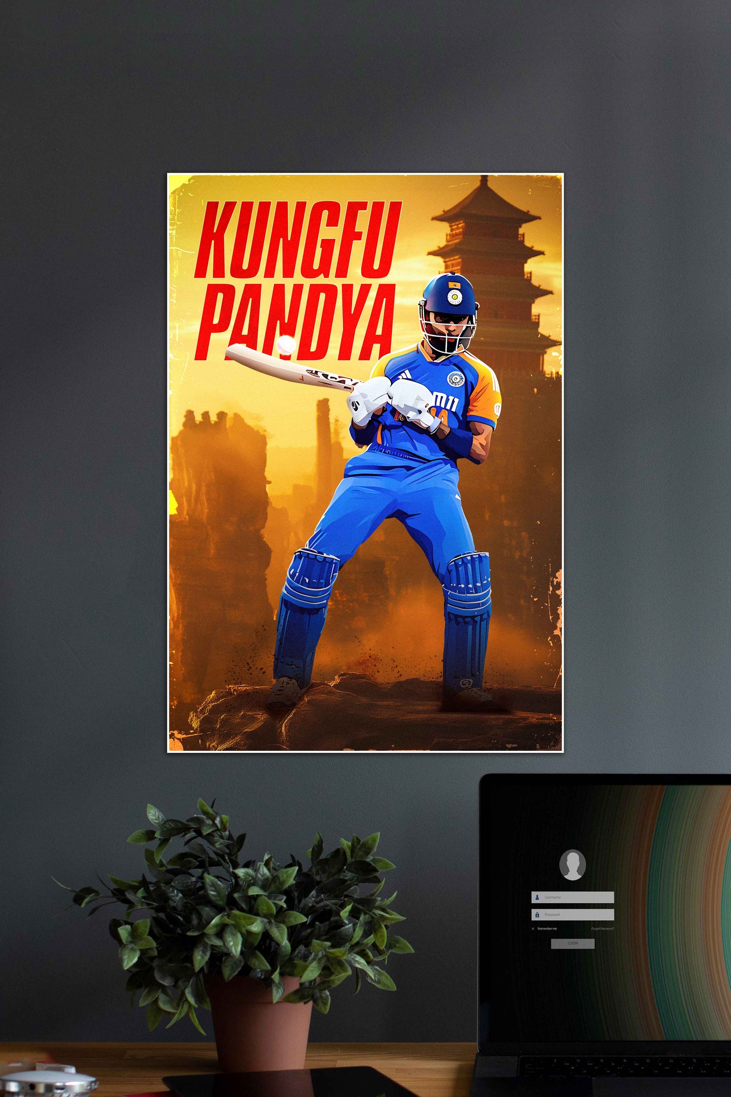 Kungfu Pandya | Hardik Pandya | Cricket Poster