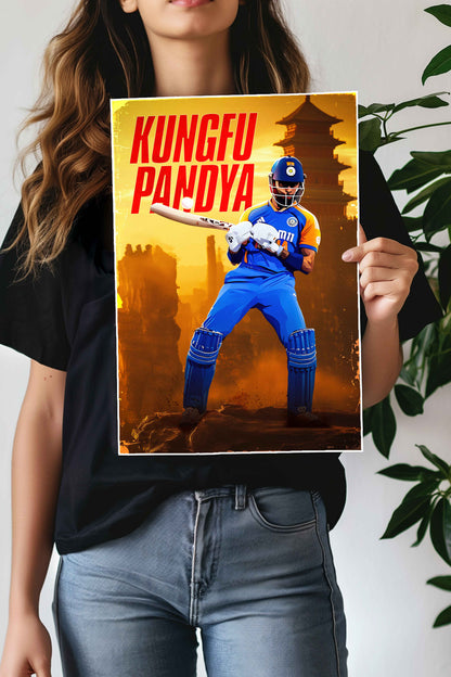 Kungfu Pandya | Hardik Pandya | Cricket Poster