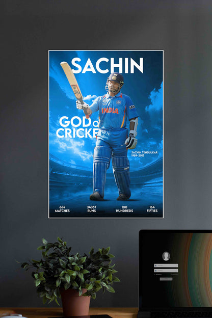 God of Cricket | Sachin Tendulkar | Cricket Poster