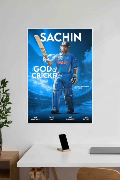 God of Cricket | Sachin Tendulkar | Cricket Poster