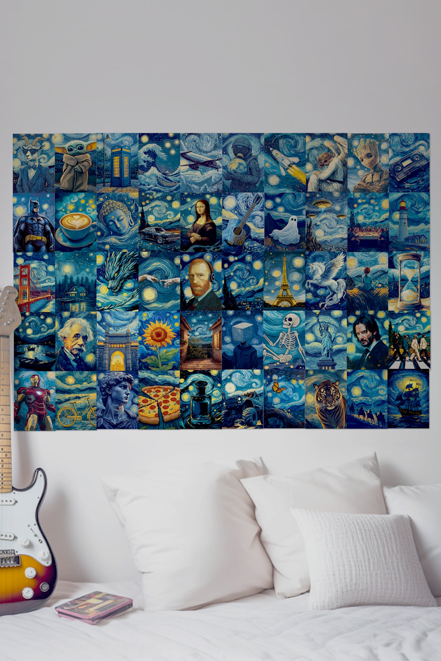 50 Epic The Starry Night Collage Set