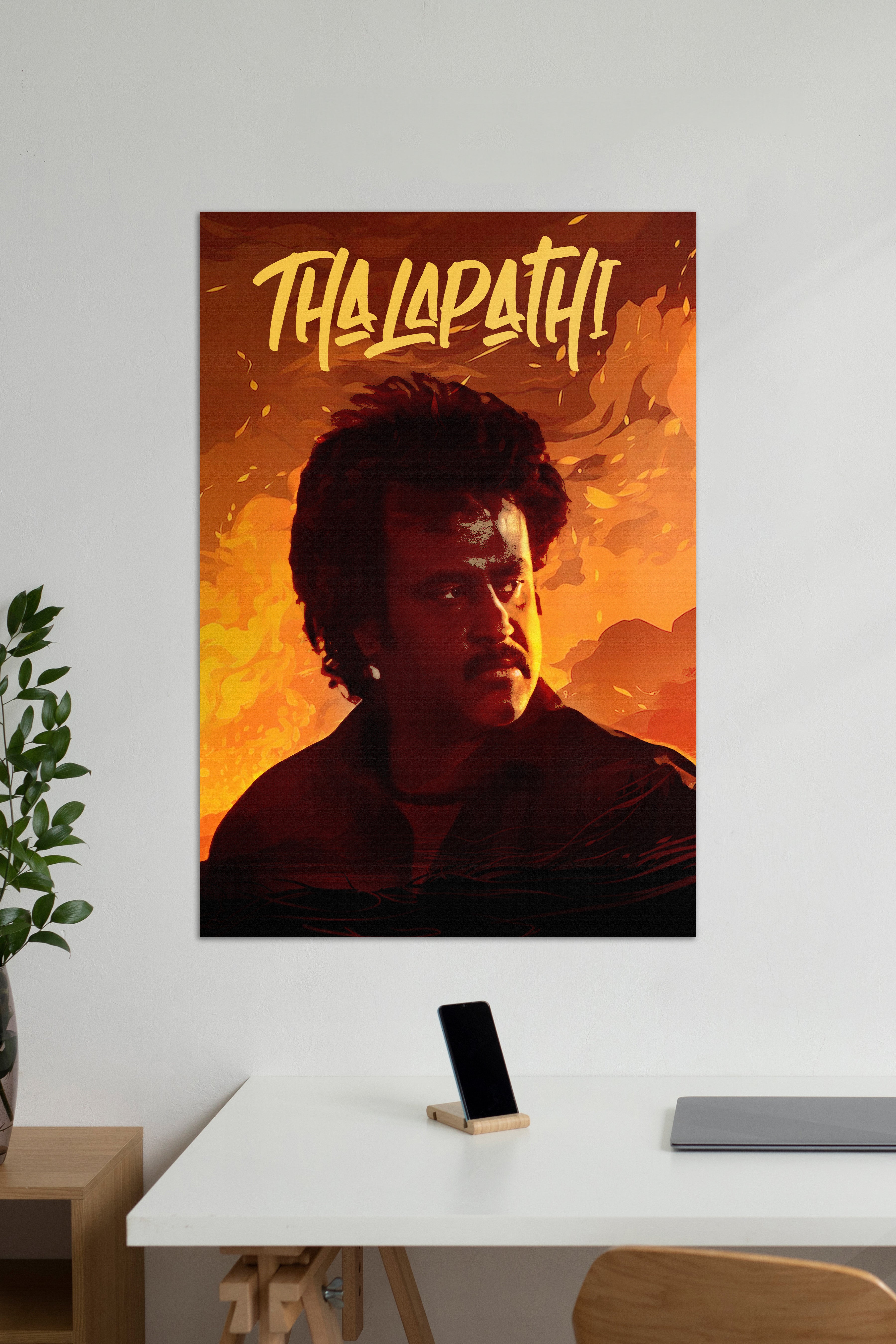 Thalapathi Rajini Kollywood Movie Posters Posterized