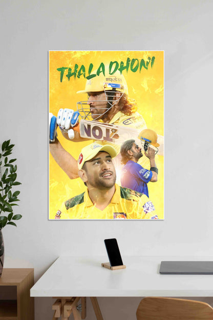 Thala DHONI | CSK | Cricket Poster