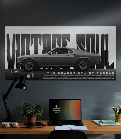 VINTAGE SOUL X FORD MUSTANG 1969 | CAR SET | 3 Piece Set