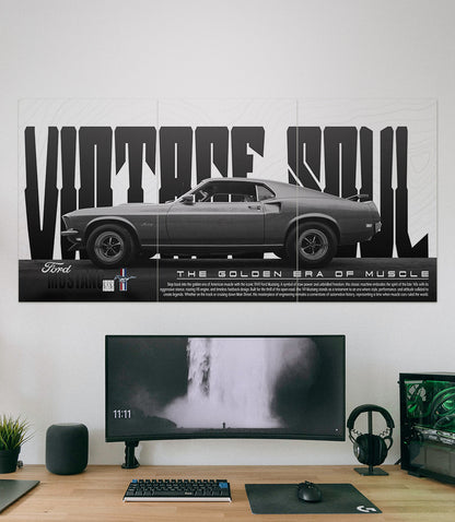 VINTAGE SOUL X FORD MUSTANG 1969 | CAR SET | 3 Piece Set