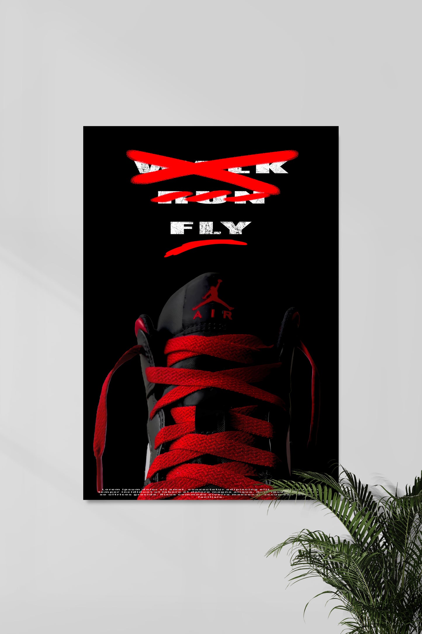 Air Jordan 1 Mid Alternate Bred | RETRO #09 | NIKE | Shoe Poster